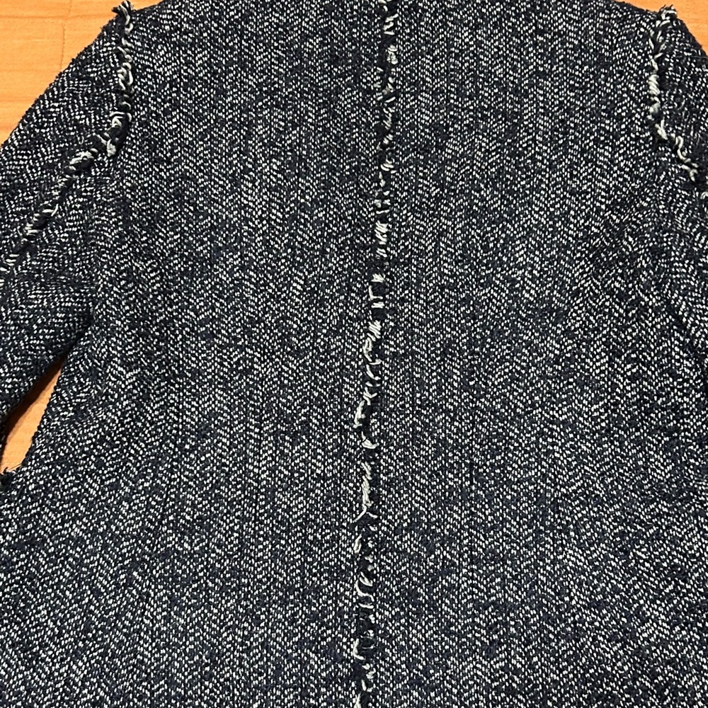 Jones New York Collection Women's Indigo Tweed Jacket - Picture 6 of 8